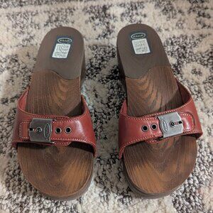Dr. Scholls 70s throw back classic mules / sandals